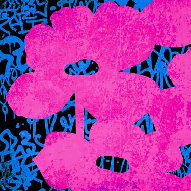 Original Abstract Expressionism Floral Digital by Robert Erod