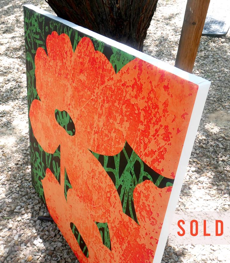 Original Abstract Expressionism Floral Digital by Robert Erod