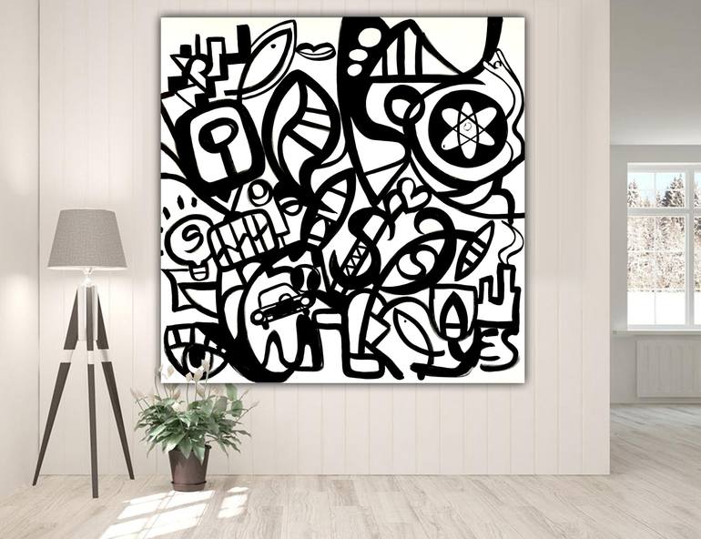 Original Cubism Abstract Painting by Robert Erod