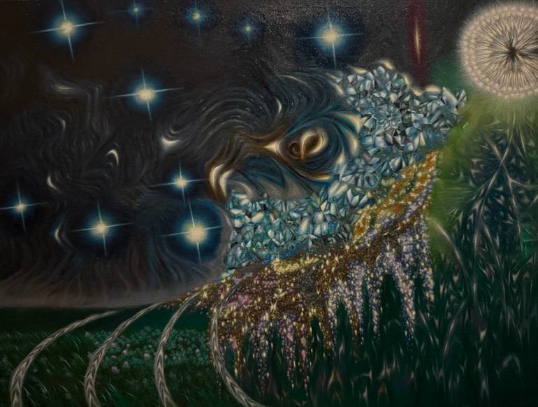 Original Abstract Painting by Andrew Hospodar | Abstract Art on Canvas | "More Starry Nights" 2024