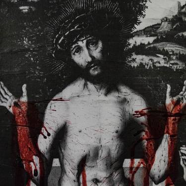 Original Fine Art Religion Collage by Carl Wicker