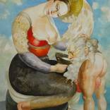 The Seer Feeding the Monster.Goliath by Ernesto Jorge Ferriol Perez