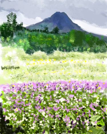 Original Impressionism Landscape Digital by Rex Maurice Oppenheimer