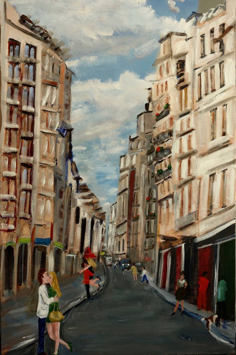 Mes Rues de Paris (My Paris Streets) Painting by Rex Maurice Oppenheimer |  Saatchi Art