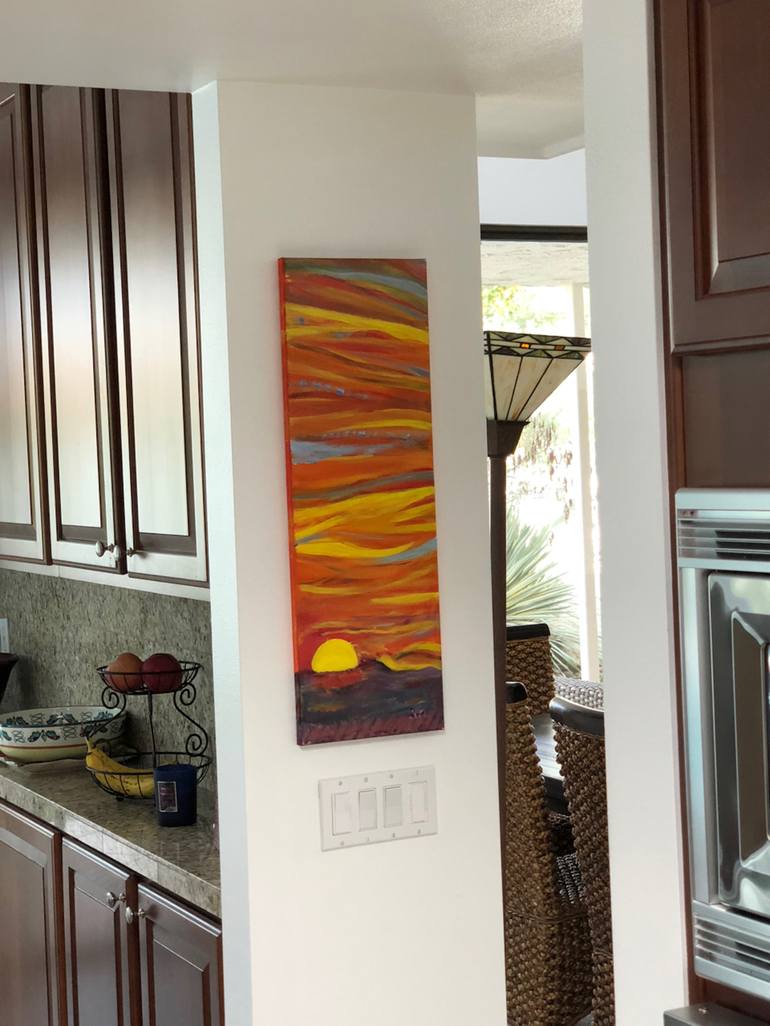 Original Abstract Patterns Painting by Rex Maurice Oppenheimer