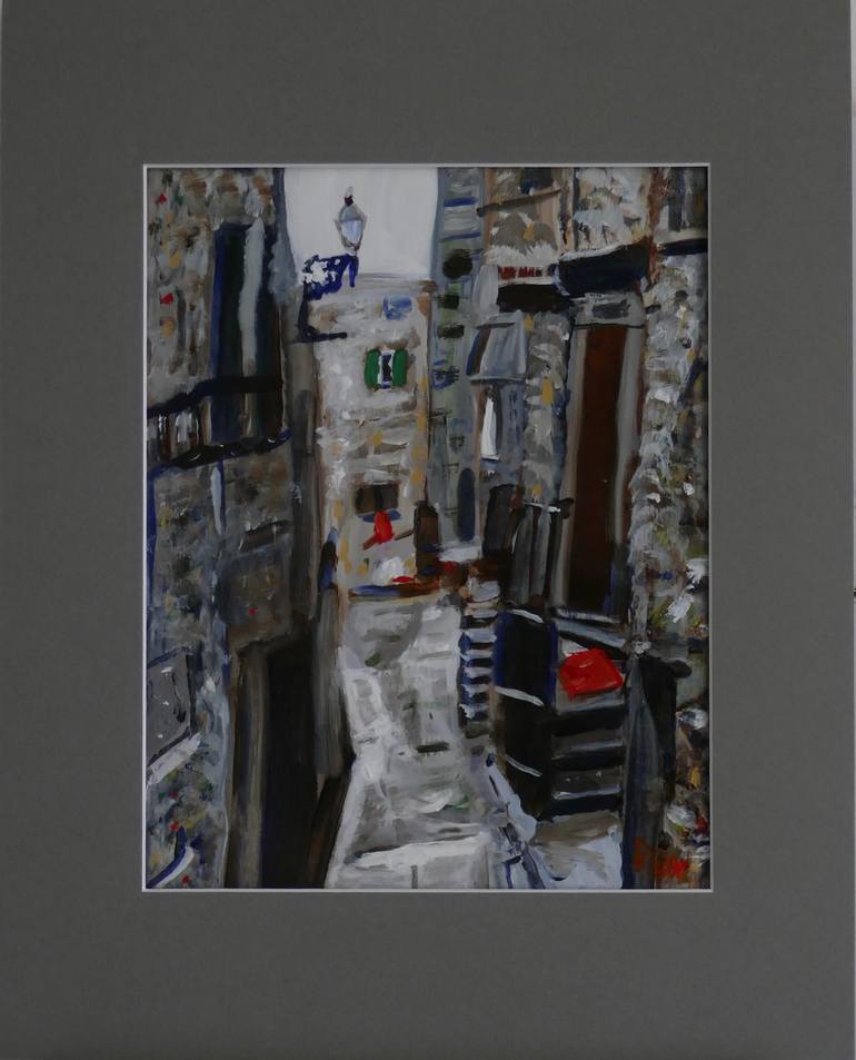Original Abstract Travel Painting by Rex Maurice Oppenheimer