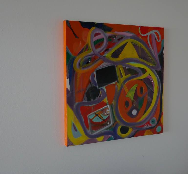 Original Abstract Painting by Rex Maurice Oppenheimer