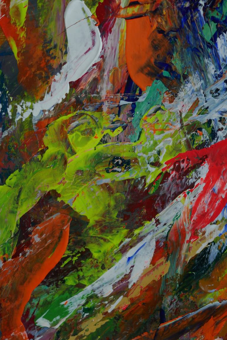 Original Abstract Expressionism Abstract Painting by Rex Maurice Oppenheimer