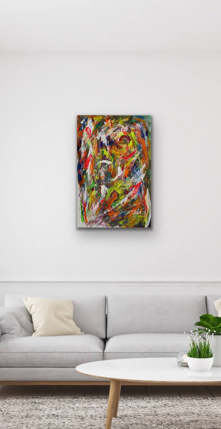 Original Abstract Expressionism Abstract Painting by Rex Maurice Oppenheimer