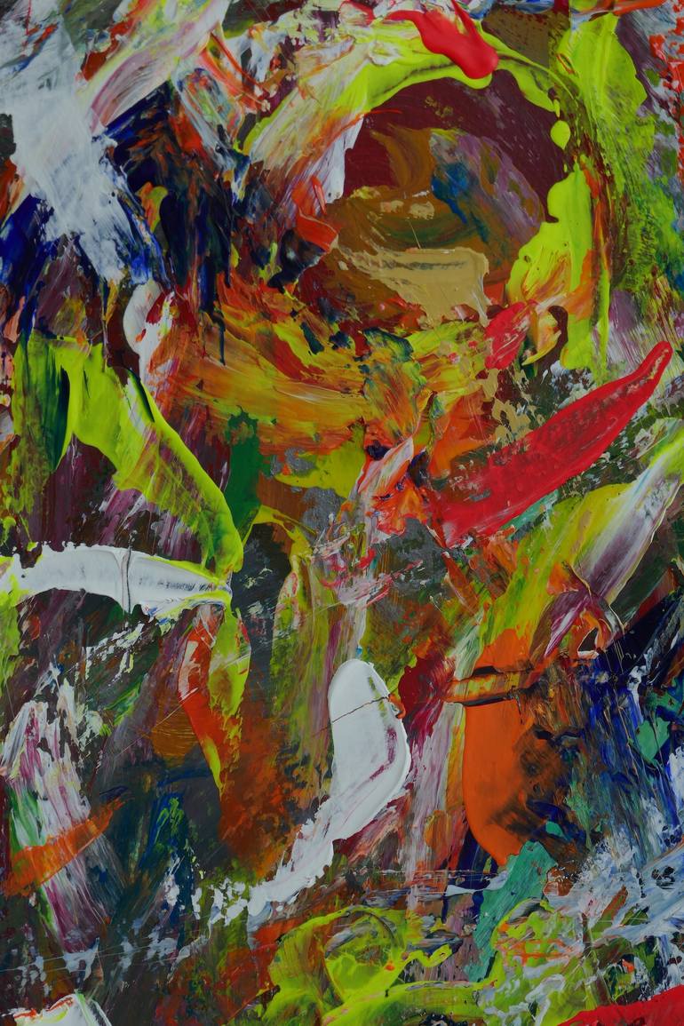 Original Abstract Expressionism Abstract Painting by Rex Maurice Oppenheimer