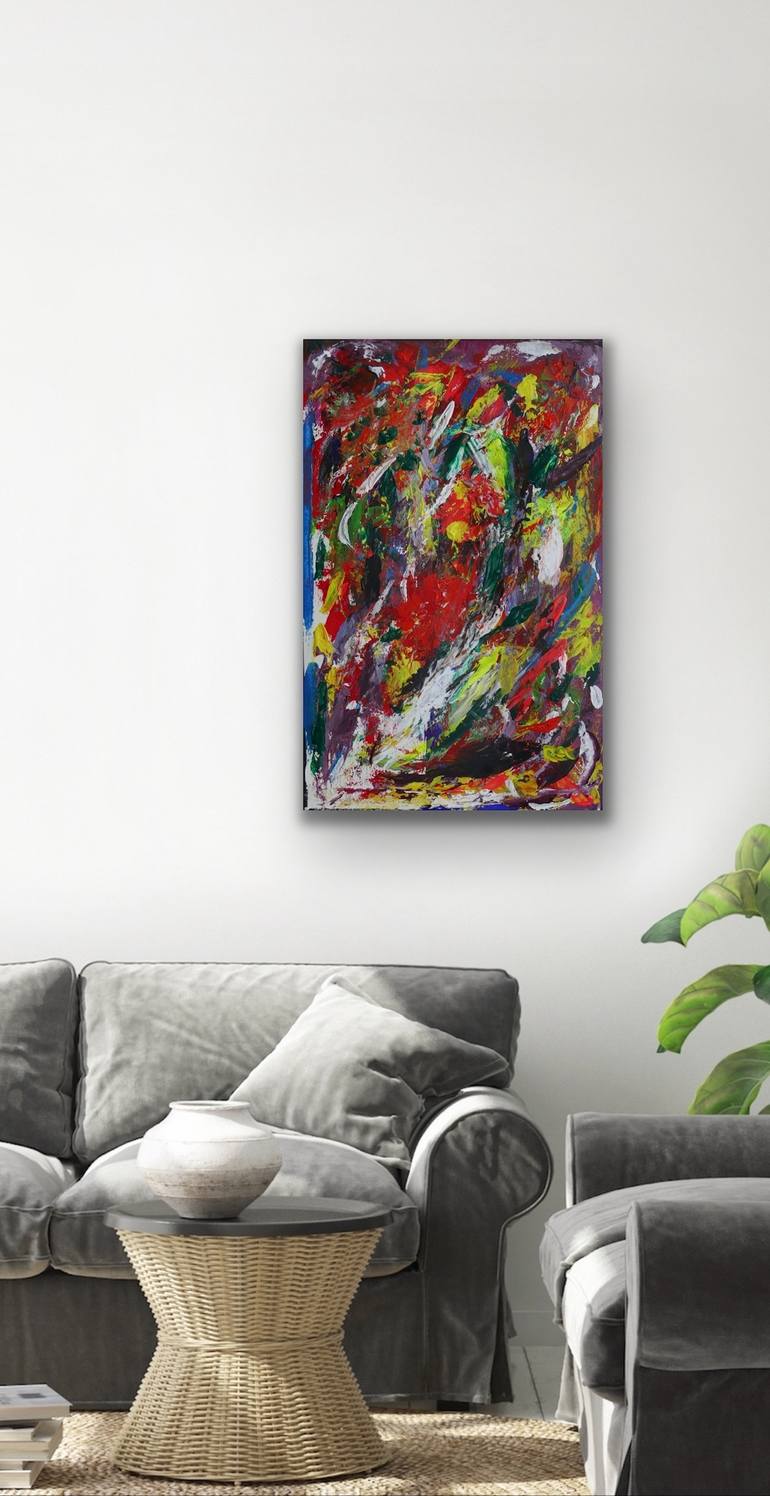 Original Abstract Painting by Rex Maurice Oppenheimer