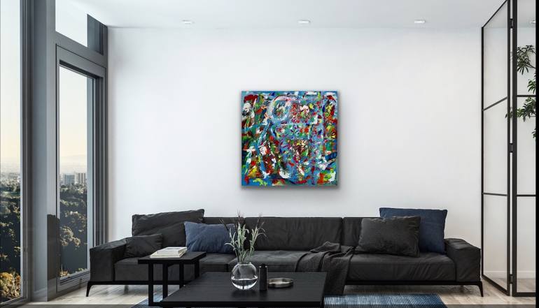 Original Abstract Painting by Rex Maurice Oppenheimer