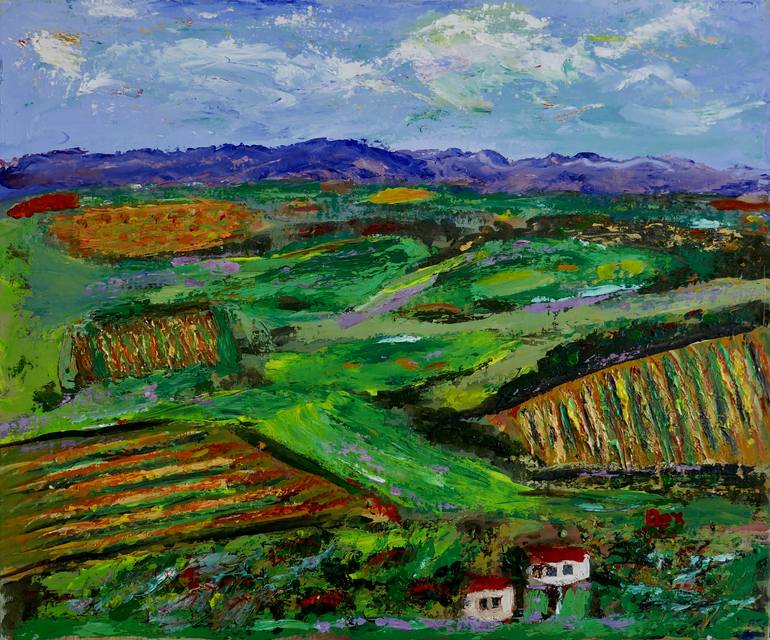 Original Impressionism Landscape Painting by Rex Maurice Oppenheimer