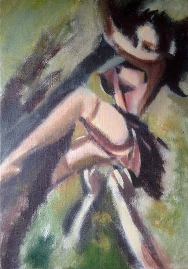 Print of Expressionism Erotic Paintings by Nacht MAHR