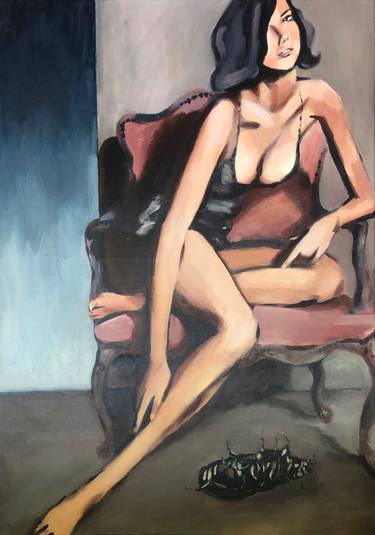 Original Expressionism Erotic Paintings by Nacht MAHR