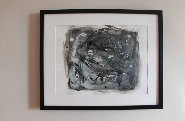 Original Abstract Expressionism Abstract Painting by Maxime Tanguay
