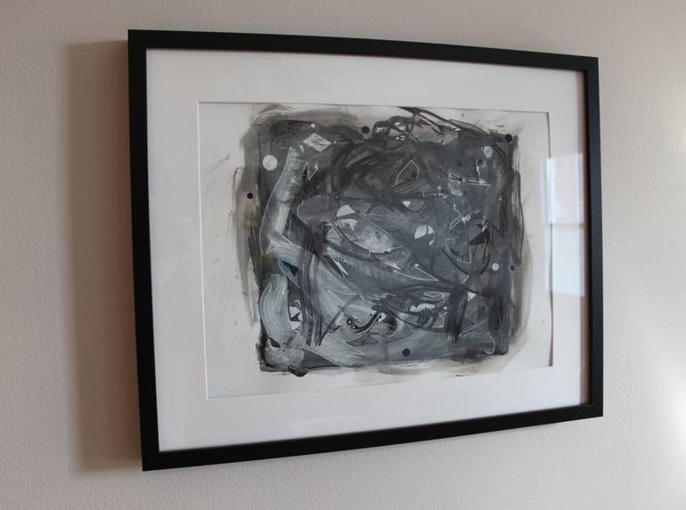 Original Abstract Expressionism Abstract Painting by Maxime Tanguay