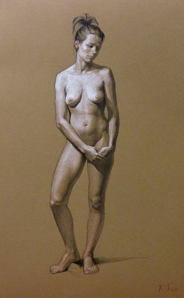 Original Figurative Nude Drawings by Kendric Tonn