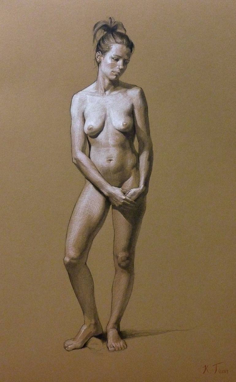 Standing Female Nude Drawing