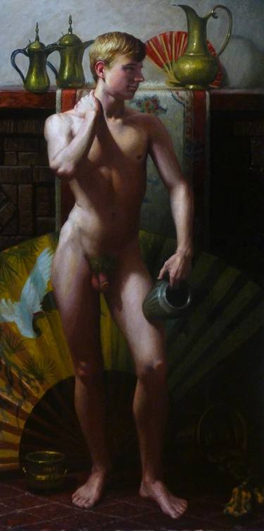 Original Realism Nude Painting by Kendric Tonn