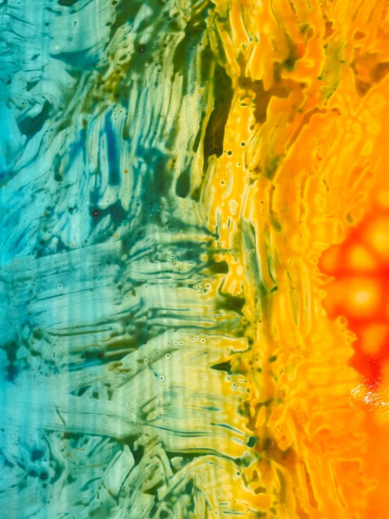 Original Abstract Expressionism Abstract Painting by Takeshi Yokoshima