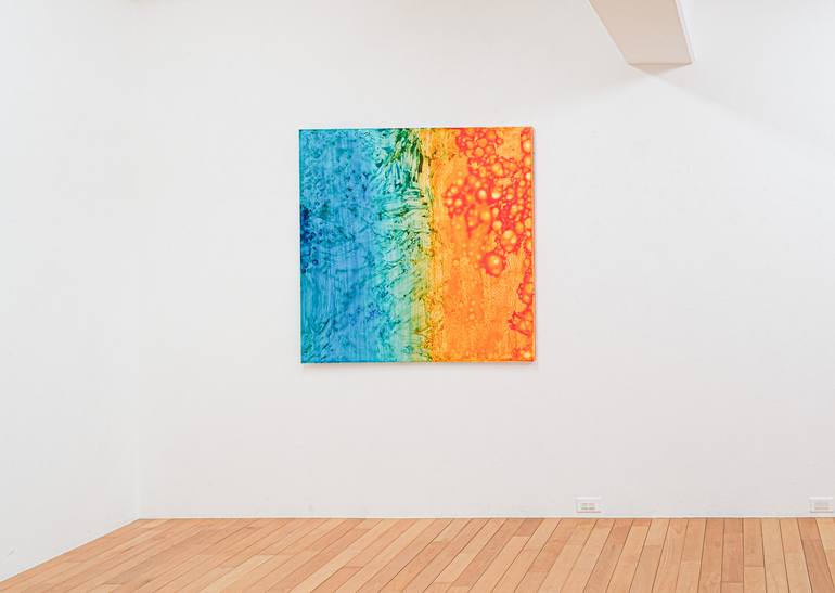 Original Abstract Expressionism Abstract Painting by Takeshi Yokoshima