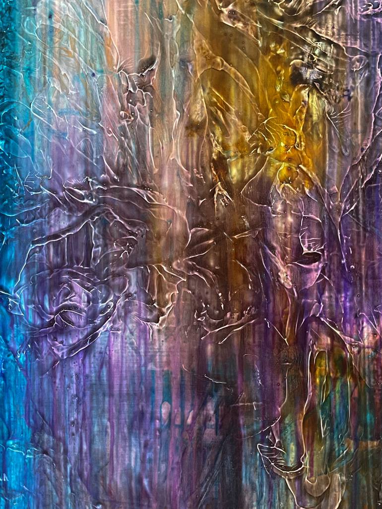 Original Abstract Expressionism Abstract Painting by Takeshi Yokoshima