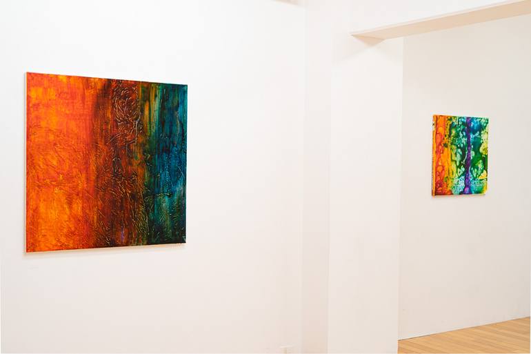 Original Abstract Expressionism Abstract Painting by Takeshi Yokoshima