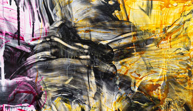 Original Abstract Expressionism Abstract Painting by Takeshi Yokoshima