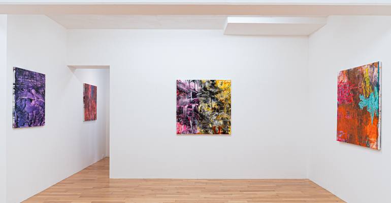 Original Abstract Expressionism Abstract Painting by Takeshi Yokoshima