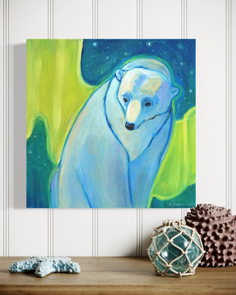 Original Abstract Animal Painting by Christine Montague