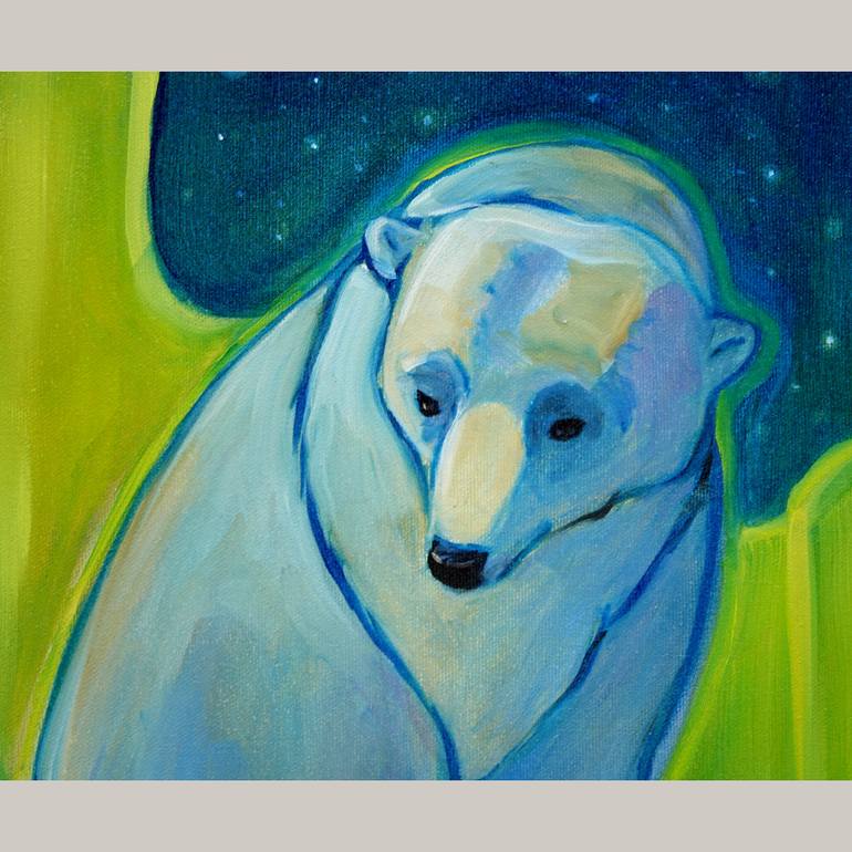 Original Abstract Animal Painting by Christine Montague