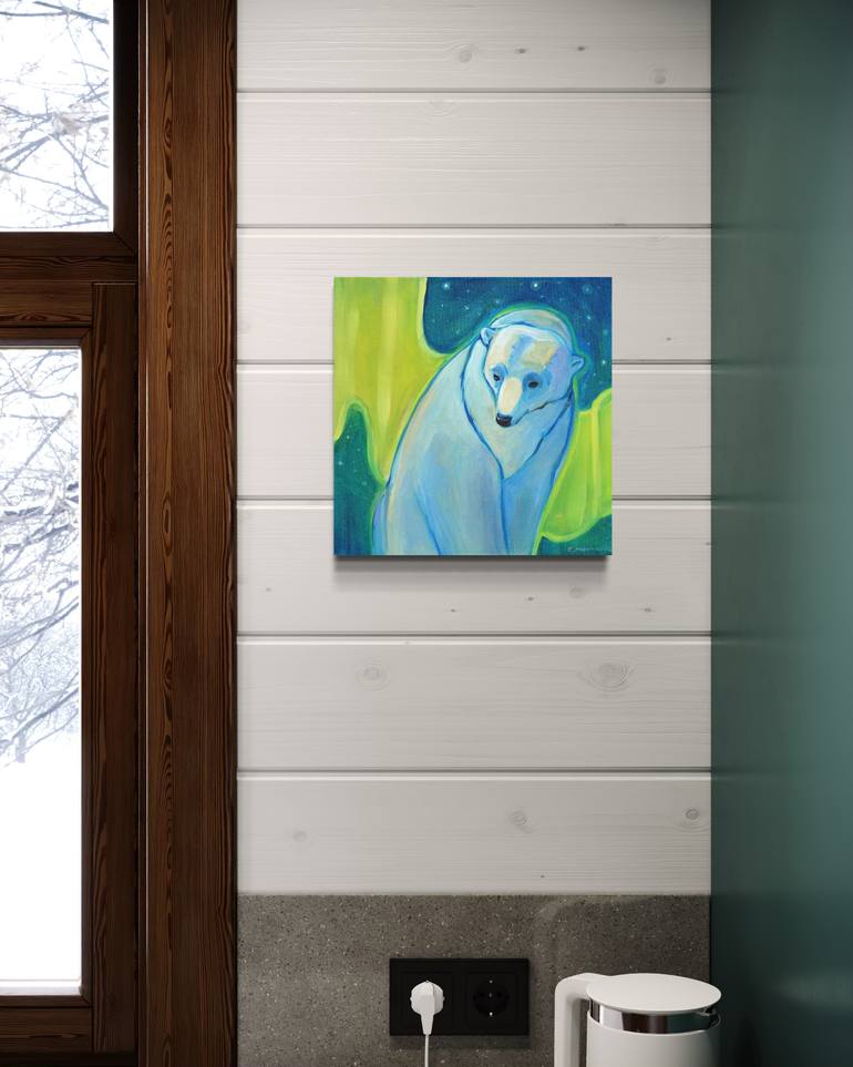 Original Abstract Animal Painting by Christine Montague