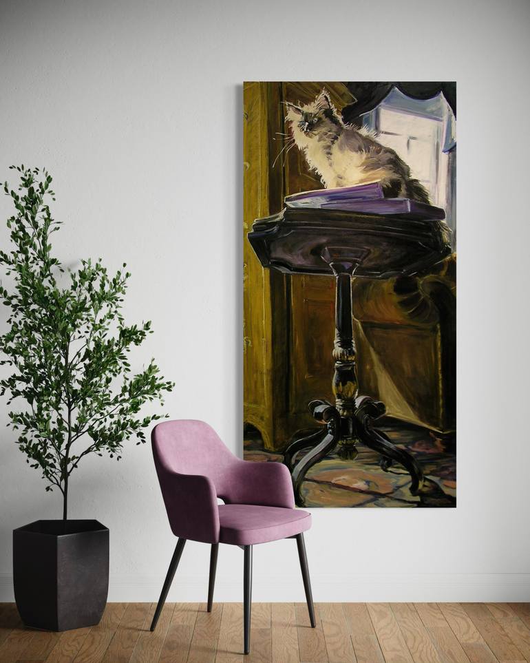 Original Other Cats Painting by Christine Montague