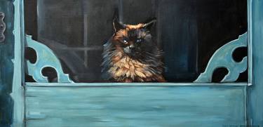 Original Realism Cats Paintings by Christine Montague