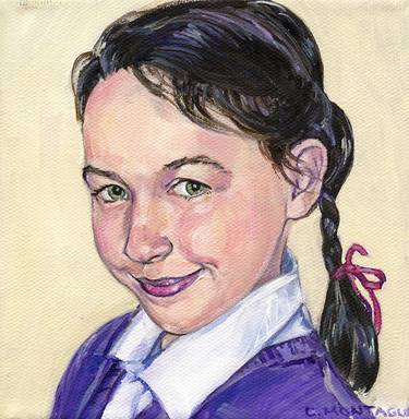 Portrait of a Girl with Braid thumb