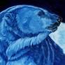 Blue Prince detail polar bear face