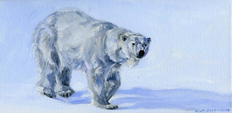 Polar Bear Akkilokipok Painting by Christine Montague | Saatchi Art