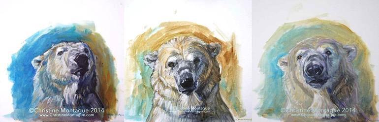 Original Portraiture Animal Painting by Christine Montague