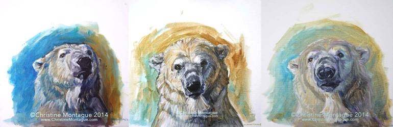 Original Figurative Animal Painting by Christine Montague