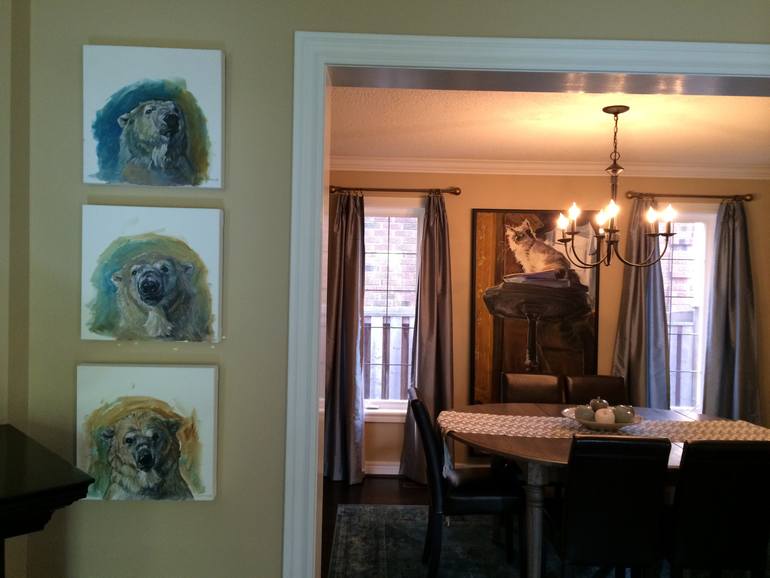 Original Figurative Animal Painting by Christine Montague