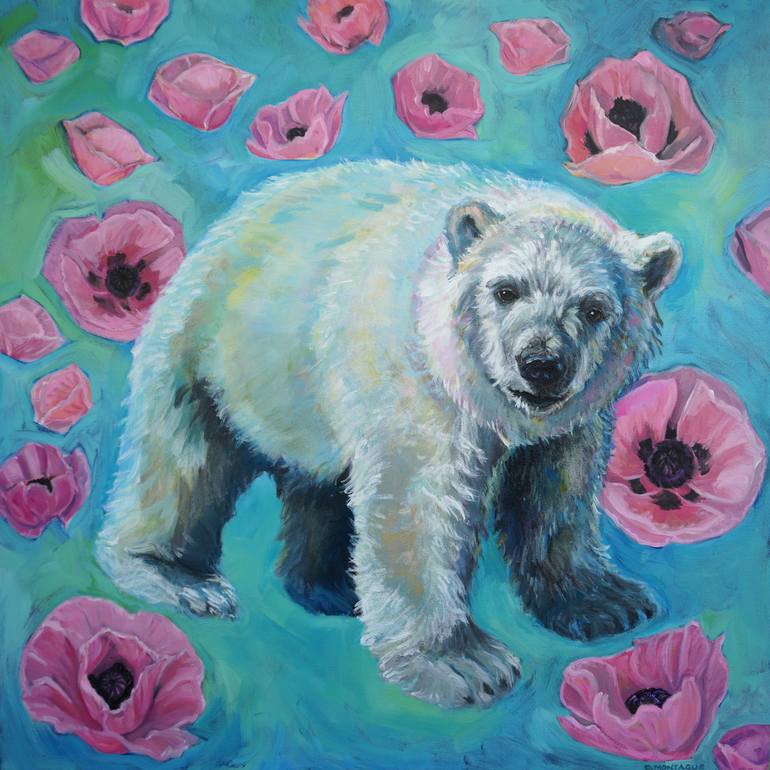 pink polar bear
