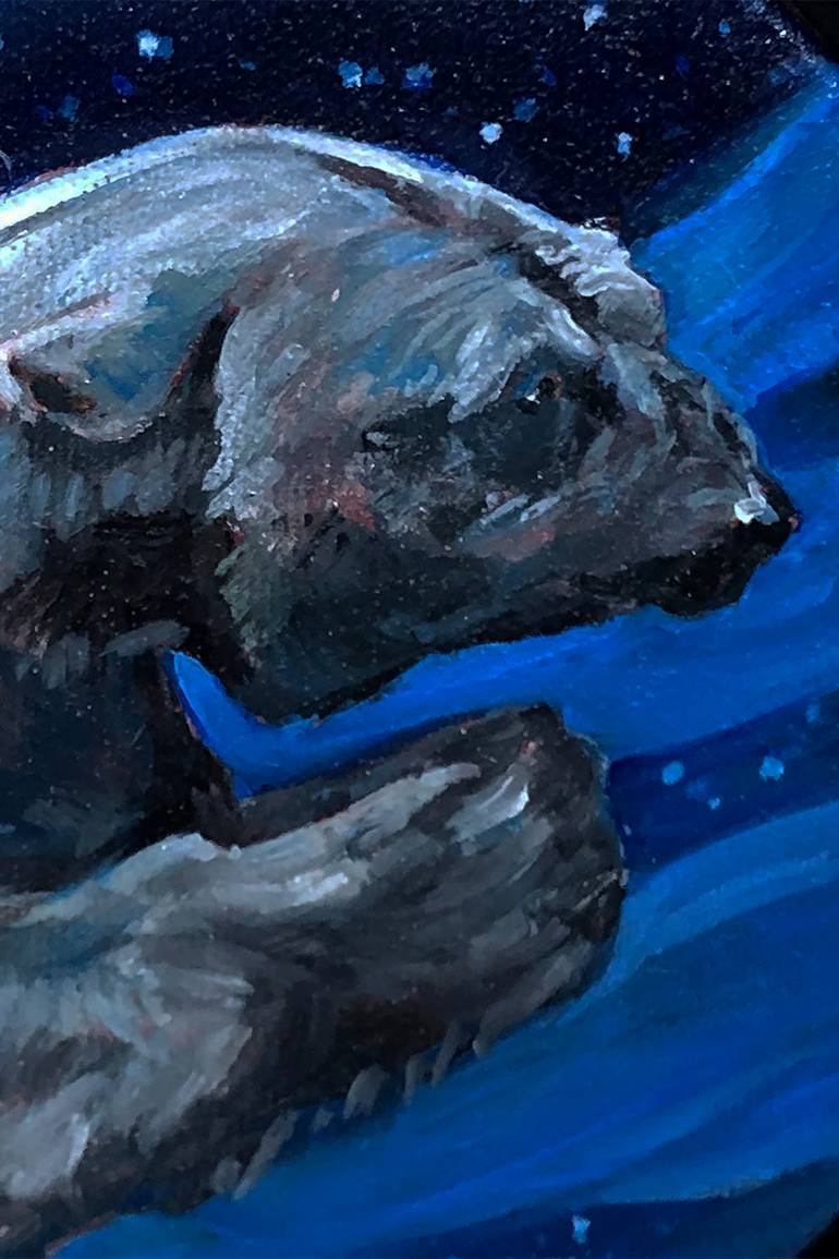 Original Figurative Animal Painting by Christine Montague