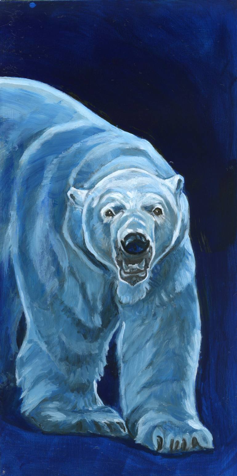 Original Contemporary Animal Painting by Christine Montague