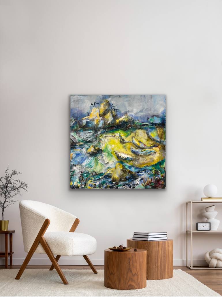 Original Abstract Expressionism Landscape Painting by Kathryn Wills