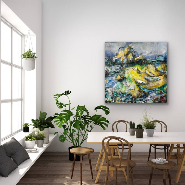 Original Abstract Expressionism Landscape Painting by Kathryn Wills
