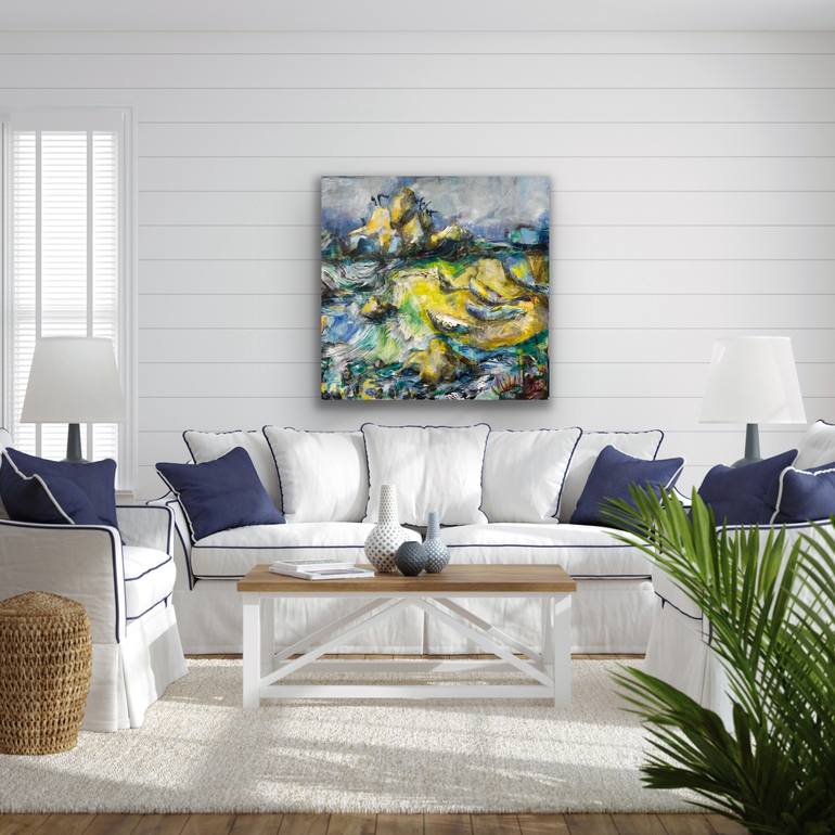 Original Abstract Expressionism Landscape Painting by Kathryn Wills