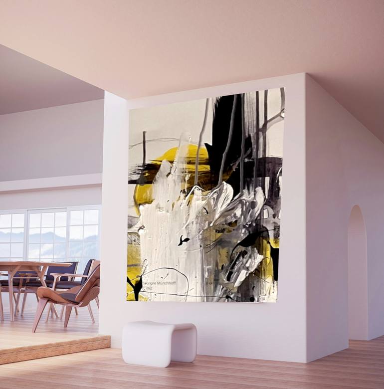 Original Abstract Painting by Eleonore Muenchhoff