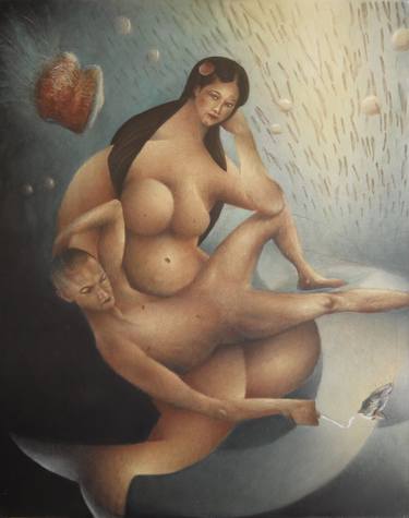 Original Nude Paintings by Davide Filippo Ceccarossi