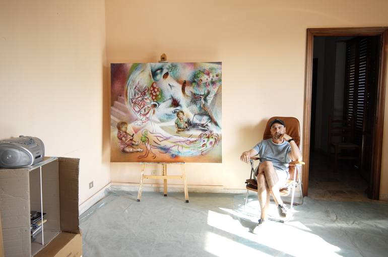 Original Expressionism Other Painting by Davide Filippo Ceccarossi